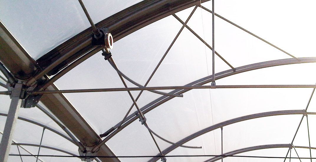 estructura de invernadero multitunel